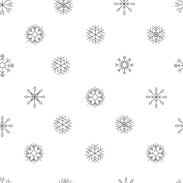 Boże Narodzenie Wzór Płatki śniegu Symetryczne Tło Na Białym Tle