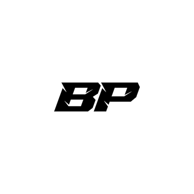 BP Monogram Logo Design list tekst nazwa symbol monochromatyczne logotyp alfabet znak proste logo