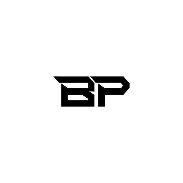 BP Monogram Logo Design list tekst nazwa symbol monochromatyczne logotyp alfabet znak proste logo