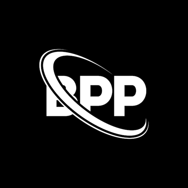 BPP logo BPP litera BPP logo inicjały BPP logo połączone z okręgiem i dużymi literami monogram logo BPP typografia dla biznesu technologicznego i marki nieruchomości