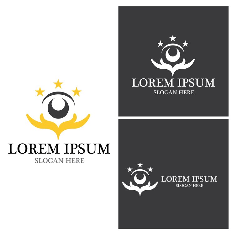 Wektor branding identity wektorowy projekt logo corporate eye care