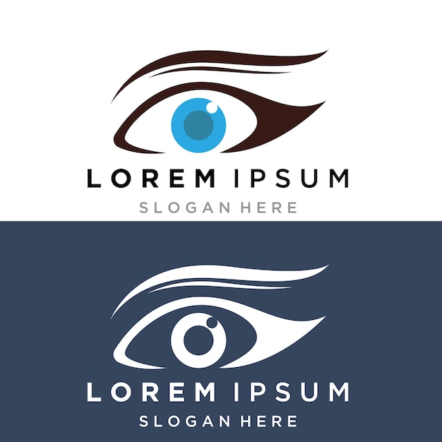 Branding Identity Wektorowy projekt logo Corporate Eye Care