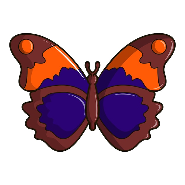 Plik wektorowy brązowa ikona motyla ilustracja kreskówka przedstawiająca brązową ikonę motyla do projektowania stron internetowych