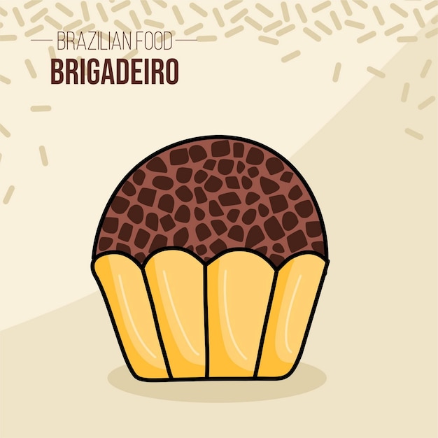 Plik wektorowy brigadeiro brasil brazylia brazylijska czekolada