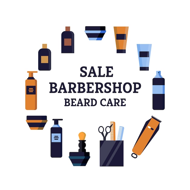 Bright Flyer Sale Barbershop Beard Care Napis.