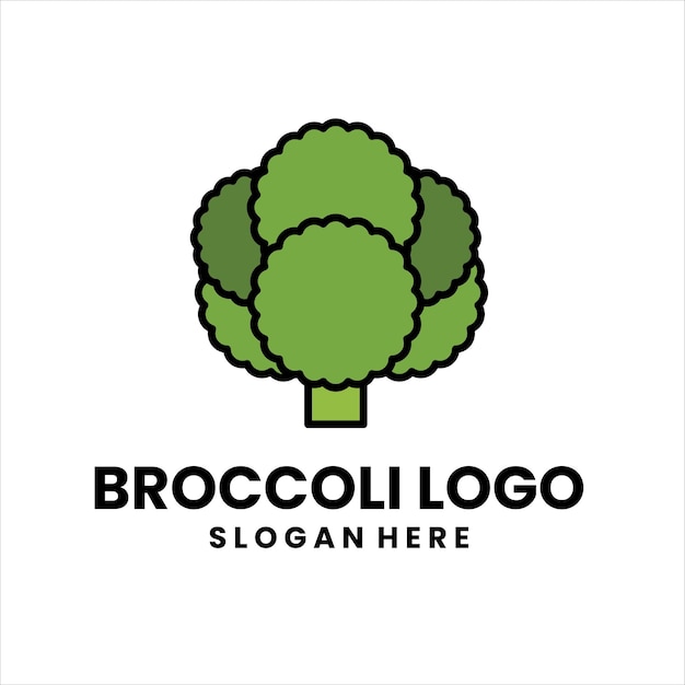 Plik wektorowy brokuły logo wektor