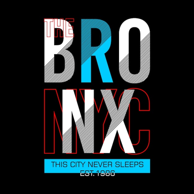 Bronx Grafika Typografia Fajny Design