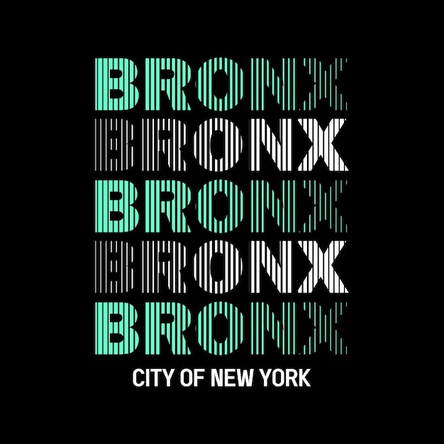 Bronx Powtarza Projekt Typografii Wektor Ilustracja Graficzna Do Drukowania Koszulek I Innych