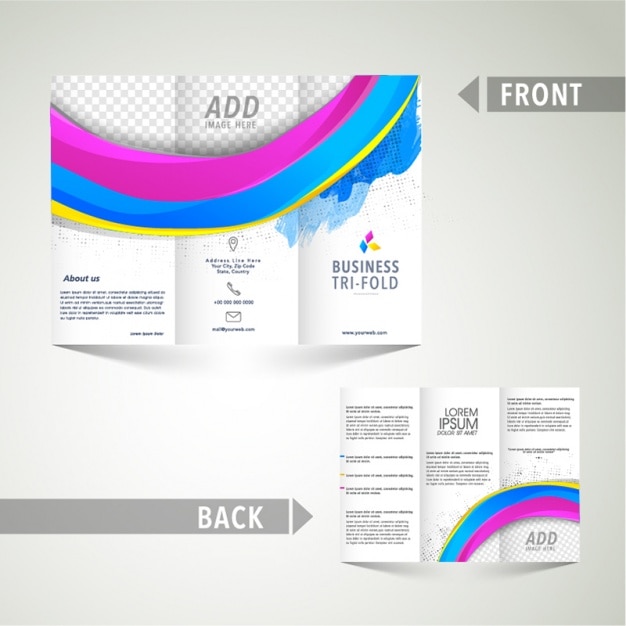 Plik wektorowy broszura biznesowych z kolorowych kształtów