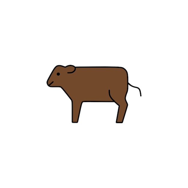 Plik wektorowy brown cow