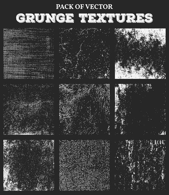 Brudny grunge abstrakcyjne kwadratowe ramki tekstury ustawione tło