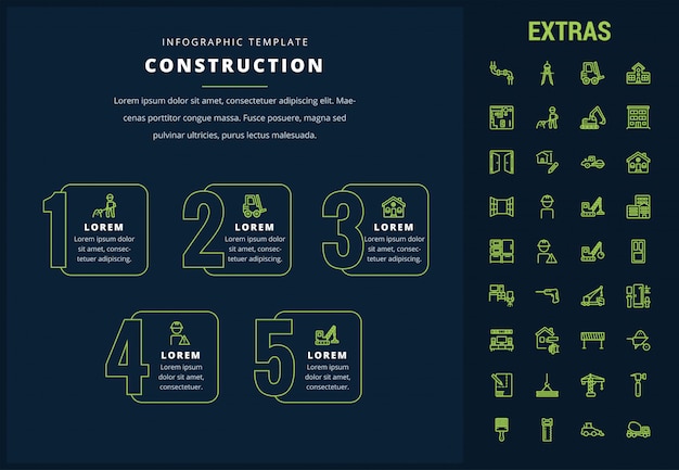 Budowa Infographic Szablon I Elementy