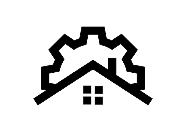 Budowa Logo Ikona Szablon Projektu Na Białym Tle