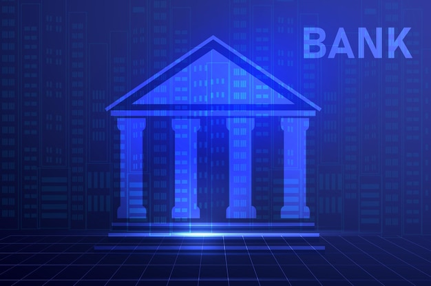 Plik wektorowy budynek banku, bank, finansowanie, wymiana pieniędzy, usługi finansowe, bankomat, ilustracja wektorowa