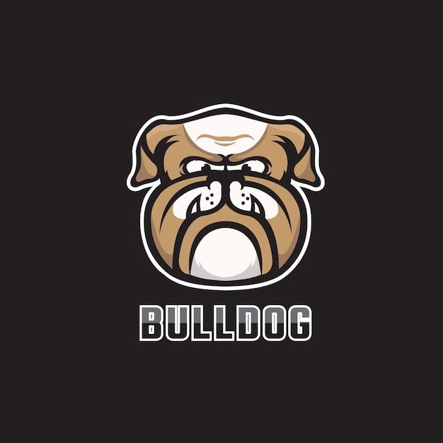 Plik wektorowy bull dog esport