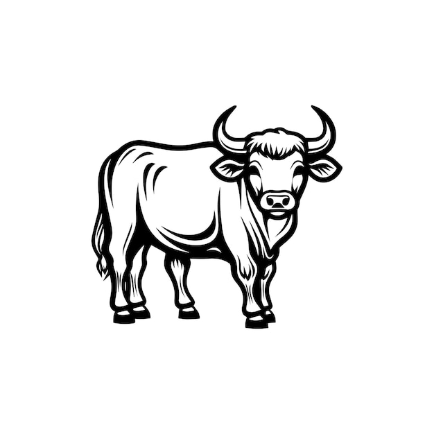 Bull ustawić szablon wektor logo