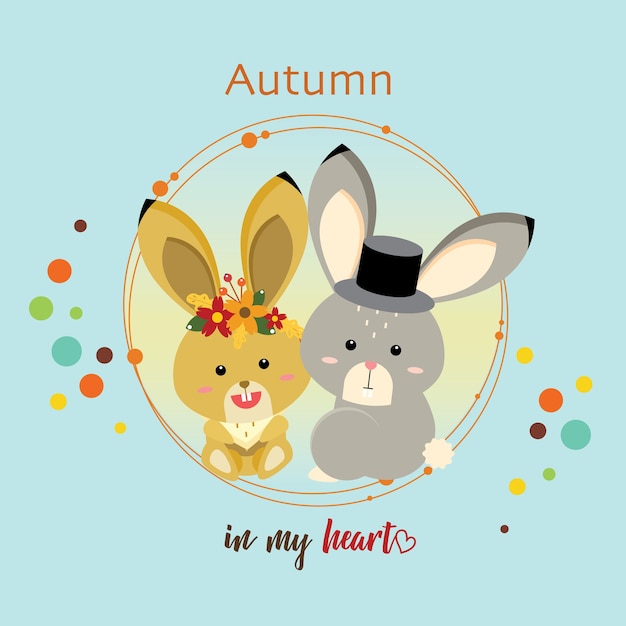 Bunny Autumn In My Heart