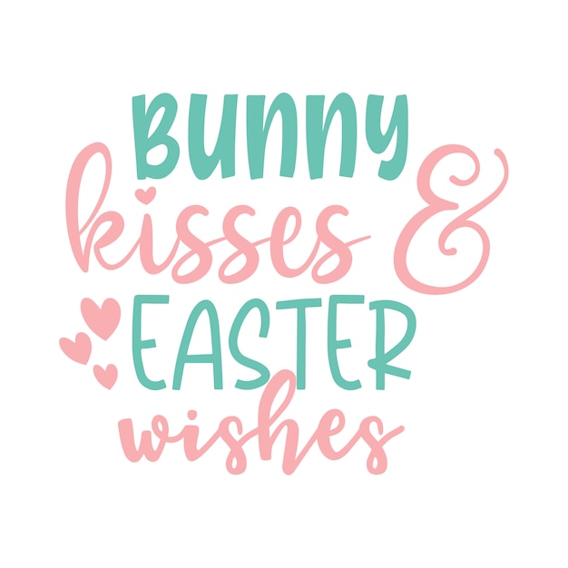 Plik wektorowy bunny kisses & easter wishes