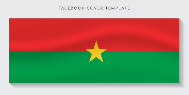 Burkina faso flaga kraju facebook tło okładki