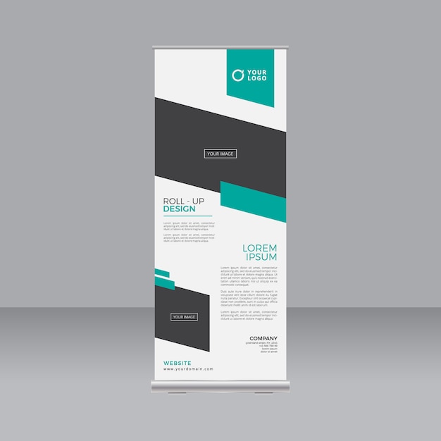 Business Roll-up Stand Szablon transparentu