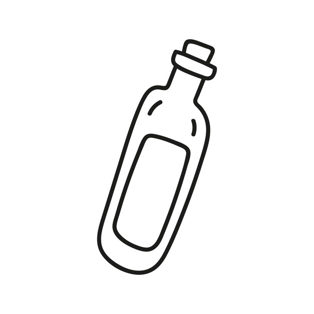 Plik wektorowy butelka wina na uroczystość ręcznie narysowany rysunek wektorowy ilustracji imprezy
