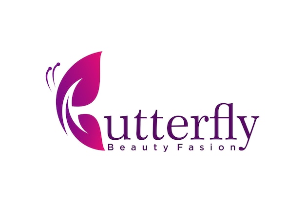 Butterfly Beauty Logo Design - unikalny, koncepcyjny, premium wektor