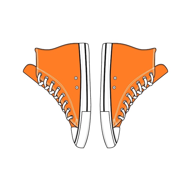 Buty Converse Hight Grafika Wektorowa I Ilustracje