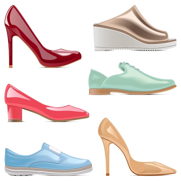 Buty do mody wektor