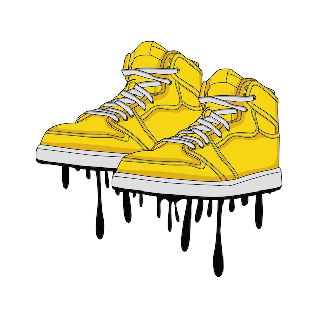 Buty Sneaker Obuwie Grafika Wektorowa I Ilustracji