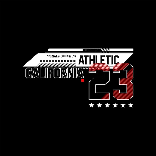 California 23 Atletyczna Prosta Moda Vintage