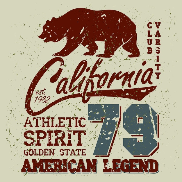 California Sport Typography, University Athletic Dept.