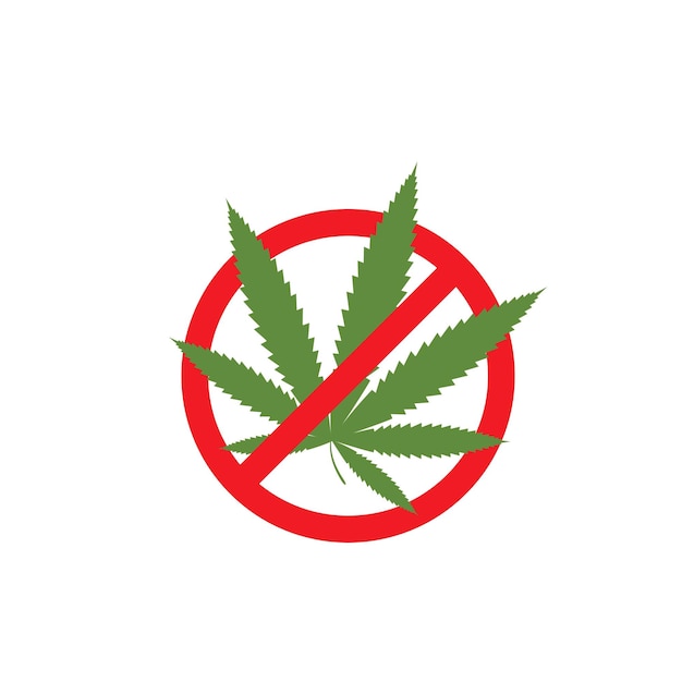 Canabis Marihuana Znak Ilustracja Symbol