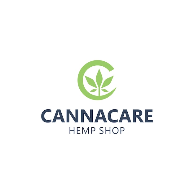 Cannabis Logo Wektor Proste Nowoczesne