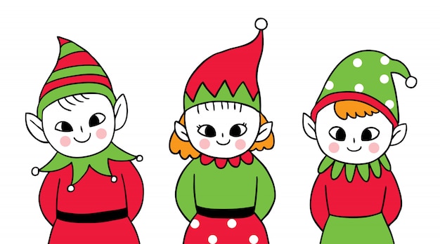 Cartoon Cute Christmas, Elf.