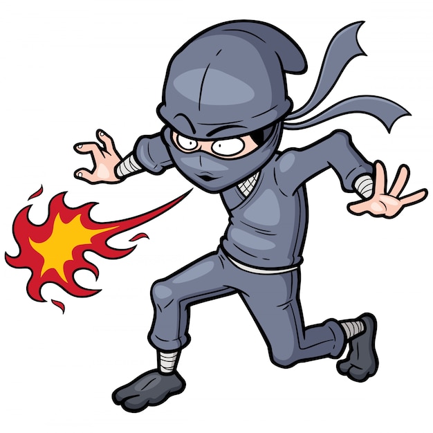 Plik wektorowy cartoon ninja