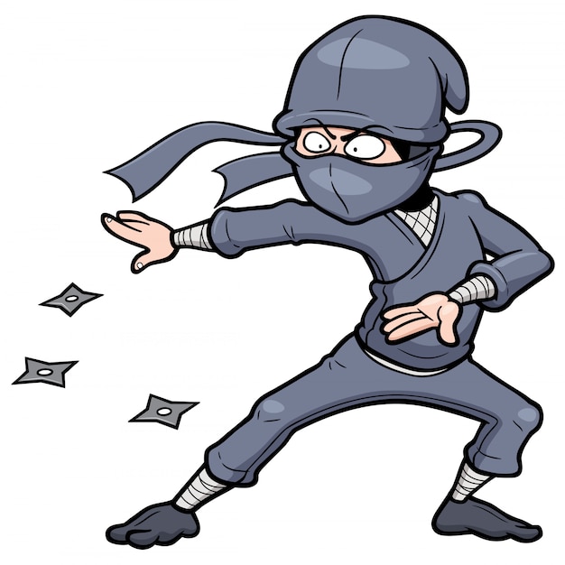 Plik wektorowy cartoon ninja