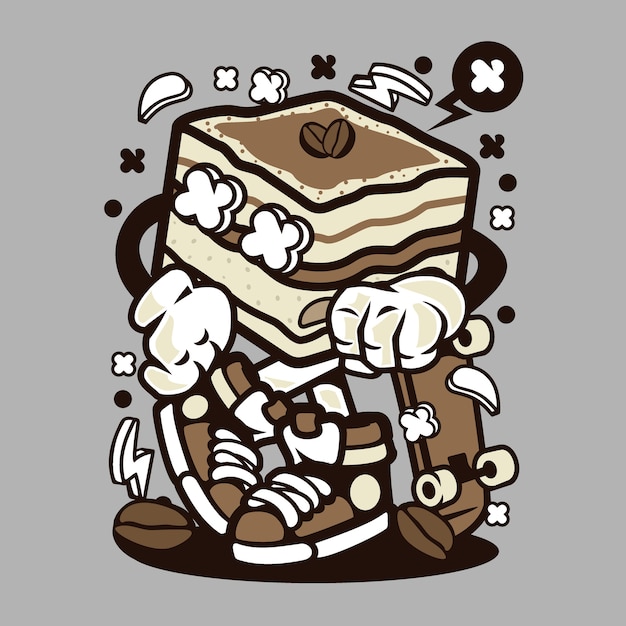 Cartoon Skater Tiramisu