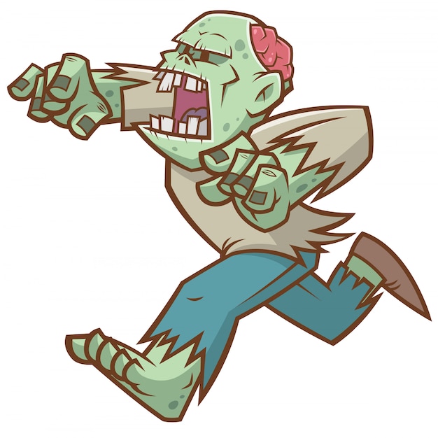 Plik wektorowy cartoon zombie