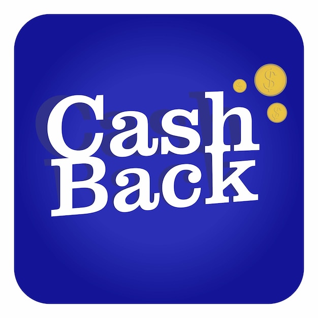 Cashback Ikona Wektor Logo Banner Promo