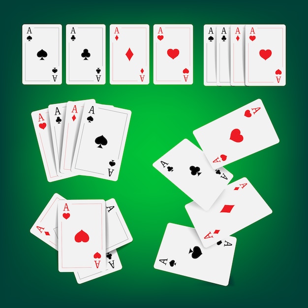 Plik wektorowy casino poker cards