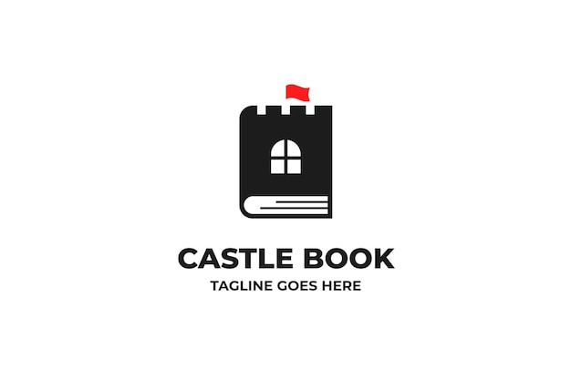 Castle Kingdom Book Library Business Logo Szablon