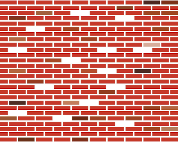 Cegła ścienna wektor ilustracja projekt tła