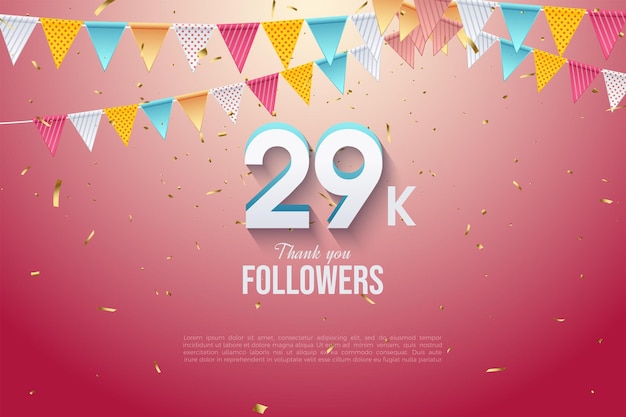 celebracja 29 tys. obserwujących z piękną koncepcją.