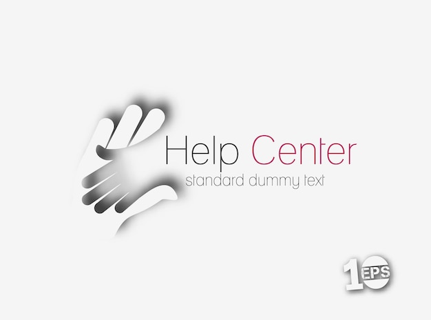 Centrum pomocy Branding Identity Projekt logo firmy wektor
