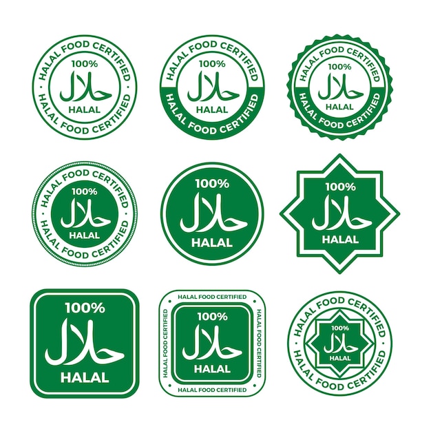 certyfikowana odznaka ikona logo żywności halal