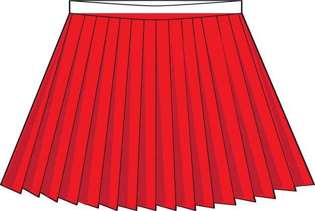 Plik wektorowy chantal czerwona spódnica
