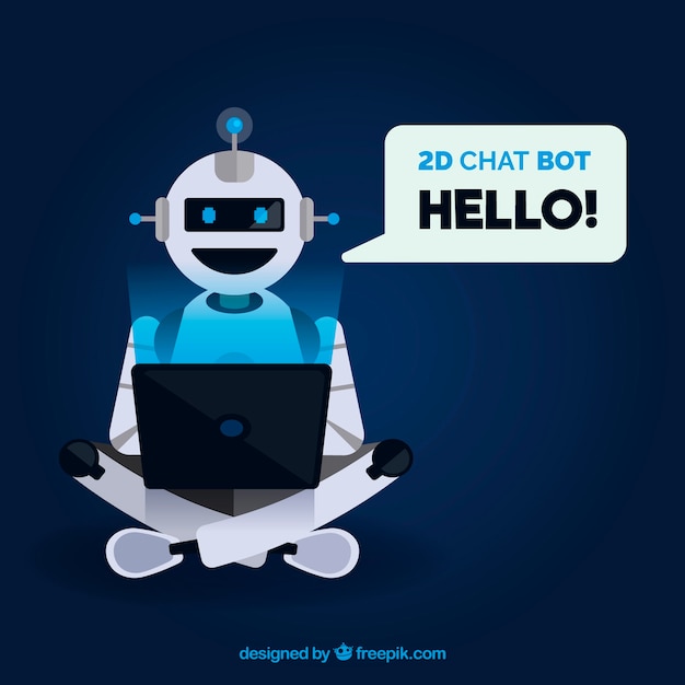 Chatbot Pojęcia Tło Z Robotem