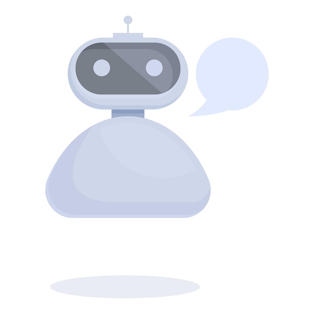 Chatbot prowadzi rozmowę za pomocą bańki mowy