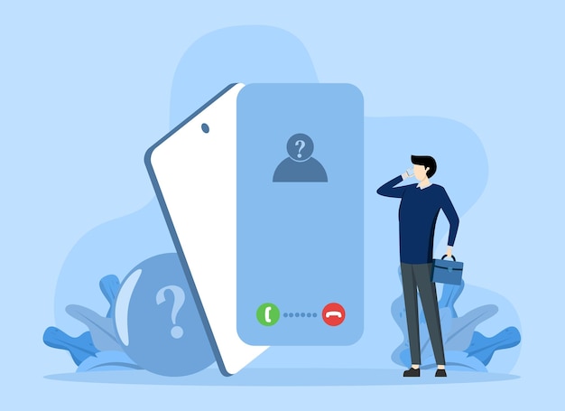Cheater Prank lub Scam Activity Concept Calls from Unknown Numbers to Customers Hoax Alerts