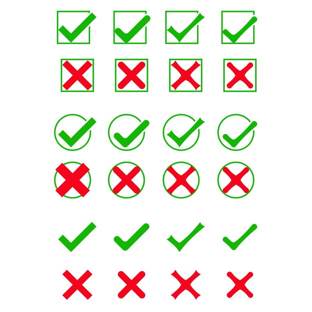 CheckMarkAndCrossSymbol